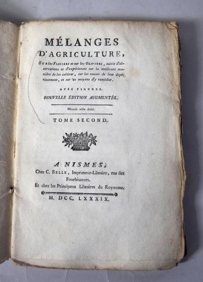 ANONYME
Mélanges d'Agriculture sur les Figuiers...