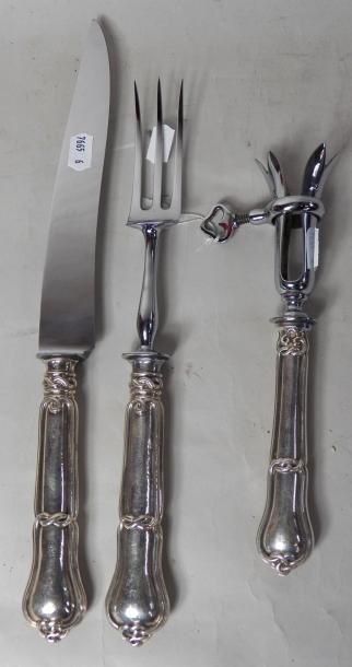 Service à découper (trois pièces) manches...