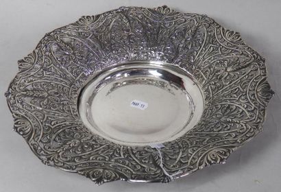 Coupe à fruits ajourée 375 g argent massif...