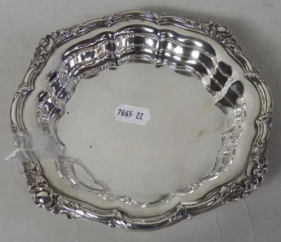 Dessous de bouteille en argent massif 210...