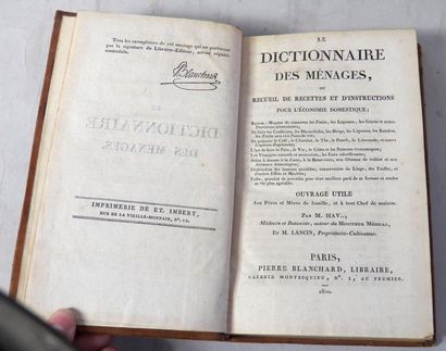 M. HAV
Le Dictionnaire des Ménages ou Recueil...