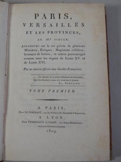 ANONYME
Paris, Versailles et les Provinces...