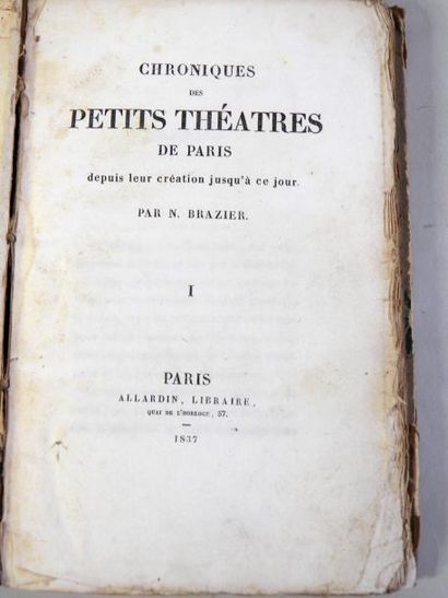 N. BRAZIER
Chroniques des Petits Théâtres...