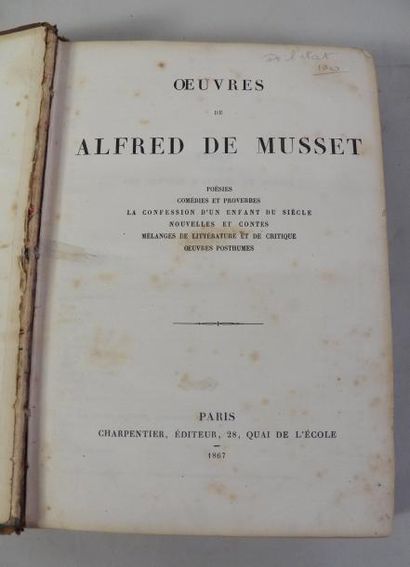 Oeuvres de Alfred de Musset. - Paris, Charpentier,...