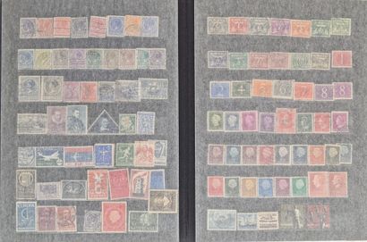 Collection de timbres comprenant 13 albums...