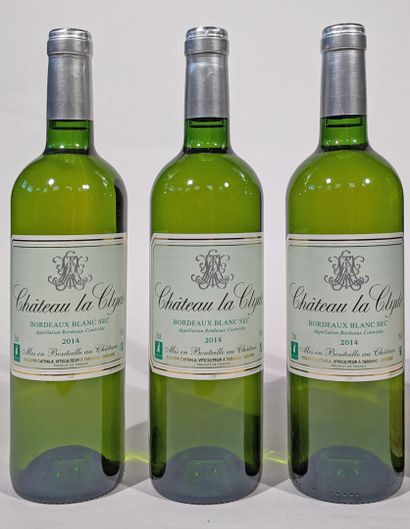 Réunion de 6 bouteilles de CHATEAU LA CLYDE,...