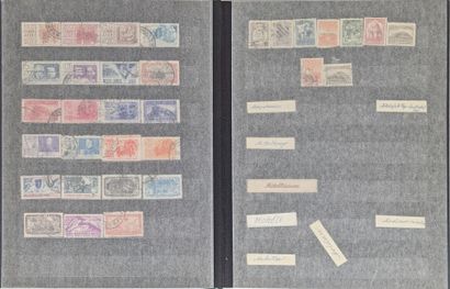 Collection de timbres comprenant 13 albums...