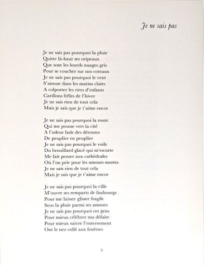 Raymond MORETTI illustre Jacques BREL
