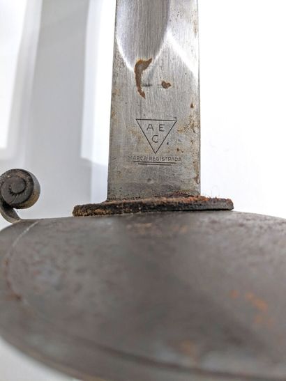 BRESIL
Sabre d'officier de marine à lame...