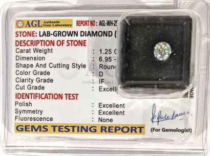 DIAMANT de laboratoire de synthèse (CVD)...