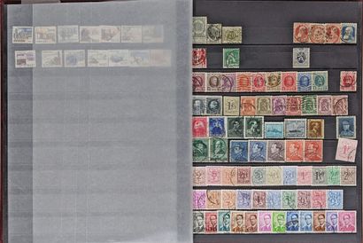 Collection de timbres comprenant 13 albums...