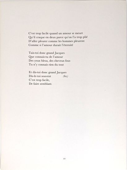 Raymond MORETTI illustre Jacques BREL
