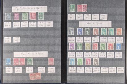 LOT DE TIMBRES FRANCAIS Dont de 1923 à 2008,...
