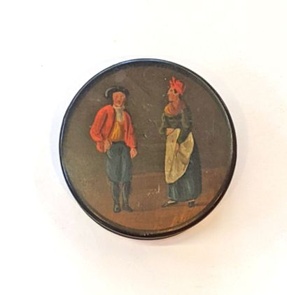 REUNION de trois boîtes : 
- BOITE ronde...