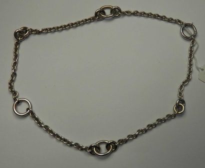 POMELLATO
Collier en or gris maille forçat...