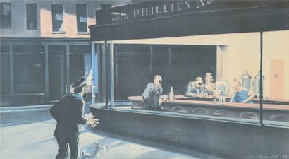 TINTIN - HERGÉ, D'APRÈS, dans le style d'Edward...