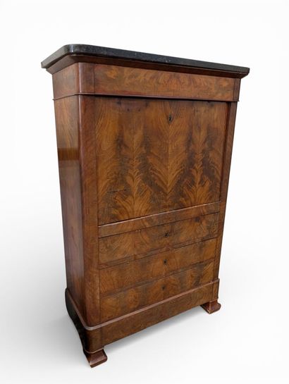 SECRETAIRE en acajou et placage d'acajou...