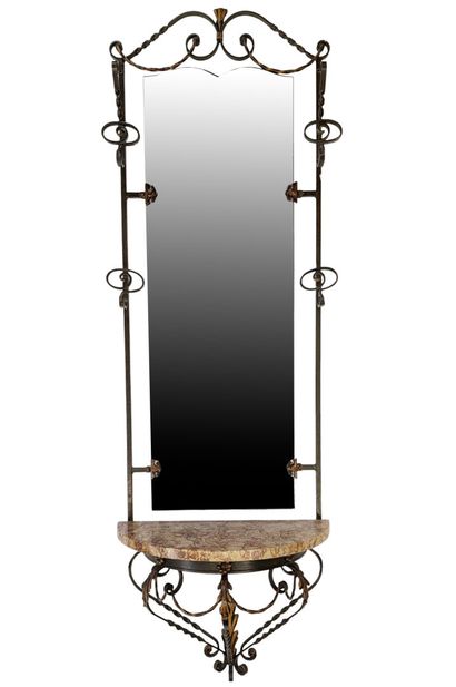 CONSOLE faisant porte-manteau de vestibule...