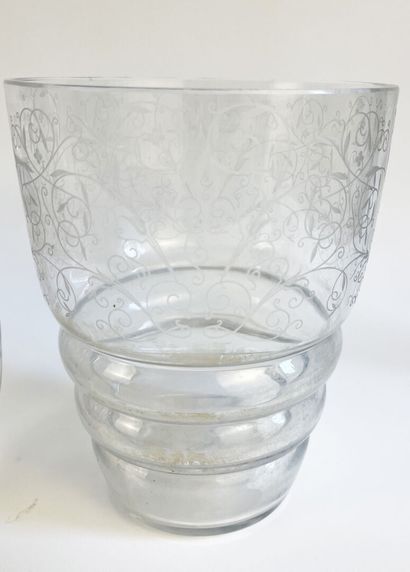 Lot de VASES en cristal dont Jean Sala pour...