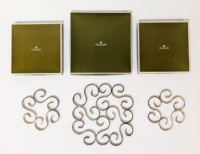 CHRISTOFLE, modèle Arabesque
Réunion de trois...