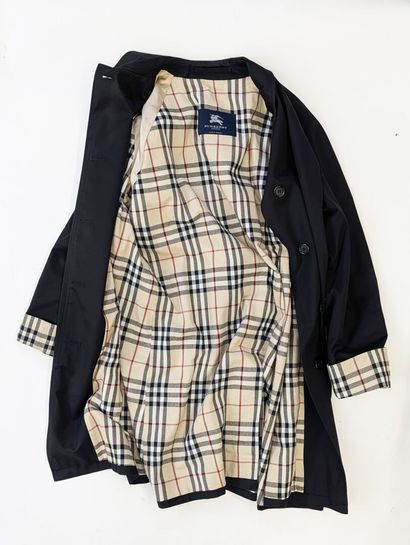 BURBERRY
Trench paletot en gabardine de coton...