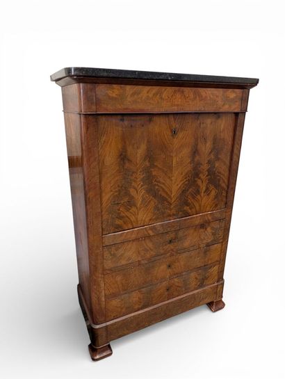 SECRETAIRE en acajou et placage d'acajou...