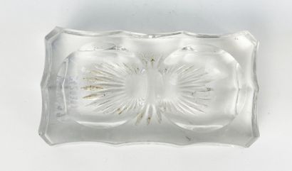 SURTOUT DE TABLE composé de 5 pièces en verre...