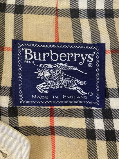 BURBERRY
Trench paletot en gabardine de coton...