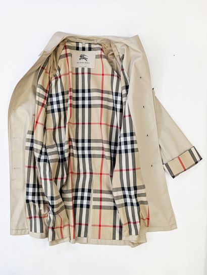 BURBERRY
Trench paletot en gabardine de coton...
