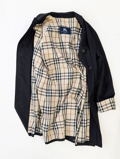BURBERRY
Trench paletot en gabardine de coton...