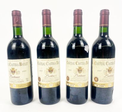 4 Bouteilles de Château Castera BAYLET 2001
BN
(Quelques...
