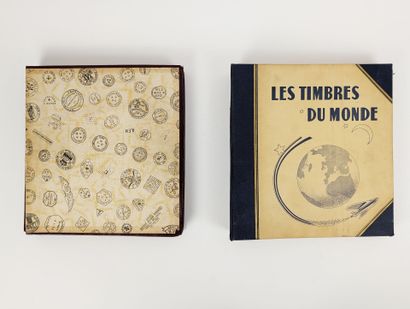 Réunion de deux albums de timbres neuf et...