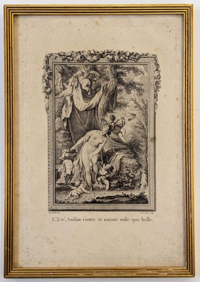 D'après EISEN gravé par LE MIRE
«L'été, le...