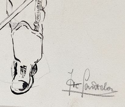 Joe CANTELOU (XIX-XXe)
Ensemble de 14 dessins...