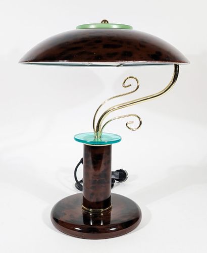 TUV
Lampe de bureau en métal motif panthère...