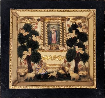 DIORAMA ex-voto à Notre-Dame du Rosaire en...