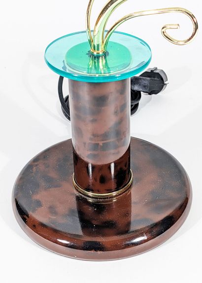 TUV
Lampe de bureau en métal motif panthère...