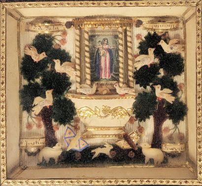 DIORAMA ex-voto à Notre-Dame du Rosaire en...