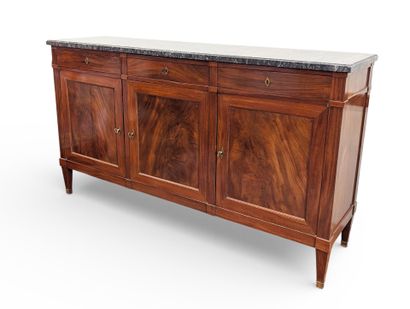 BUFFET ENFILADE en placage d'acajou et bois...