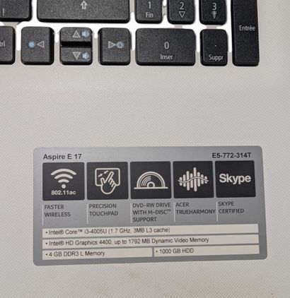 Ordinateur portable ACER intel core i3 modèle...