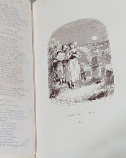 DE LA FONTAINE (Jean), Oeuvre.Orné de dessins...