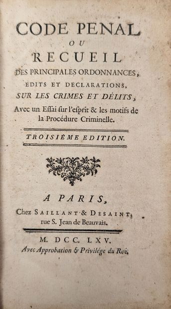 [LAVERDY (Clément-Charles-François)], Code...