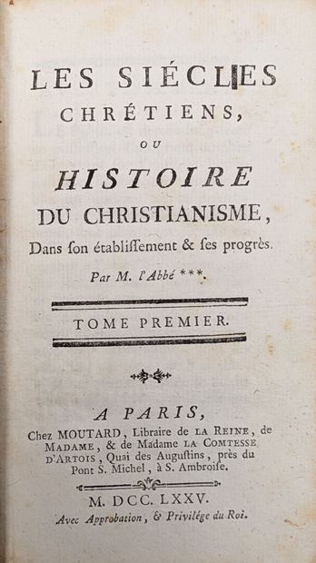 Le siècles chrétiens ou histoire du christianisme...