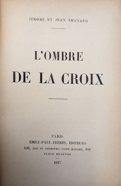 THARAUD [Jérôme et Jean], L'ombre de la croix....