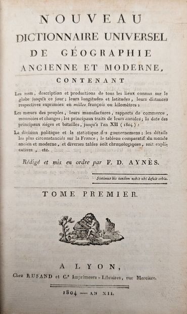 AYNES (François David). 
Nouveau dictionnaire...