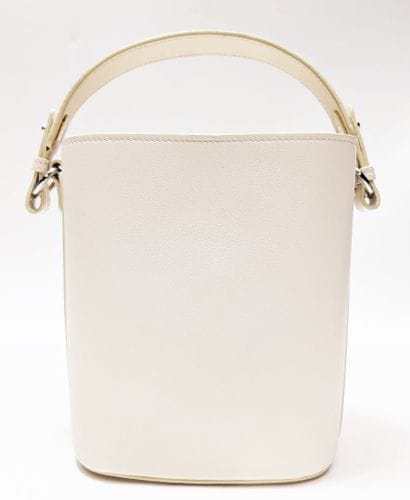LORO PIANA
Small ivory leather bucket bag,...