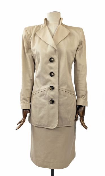 SAINT LAURENT - Rive Gauche
Beige cotton...
