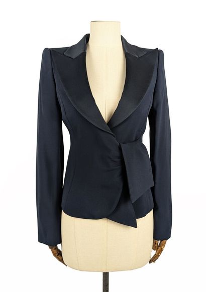 EMPORIO ARMANI
Two-tone navy blue blazer,...