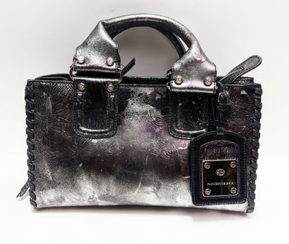 FRANCESO BIASIA 
Black leather bag with a...