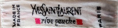 YVES SAINT LAURENT - Rive Gauche
White cotton...